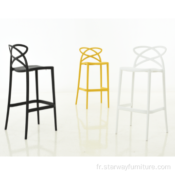 Meubles en gros empilables en plastique High Barstool